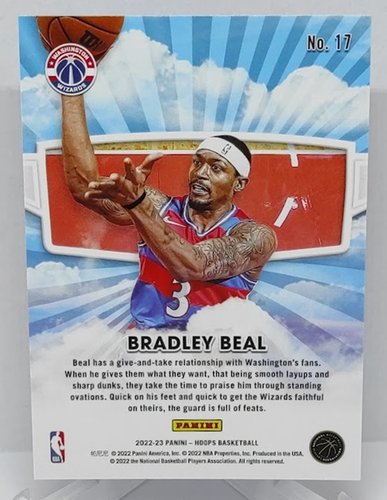 2022-23 Panini Hoops Skyview Bradley Beal Wizards #17