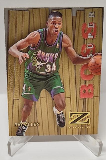 1997 Skybox Super Boss Z Force Gold Ray Allen Bucks #2 *2