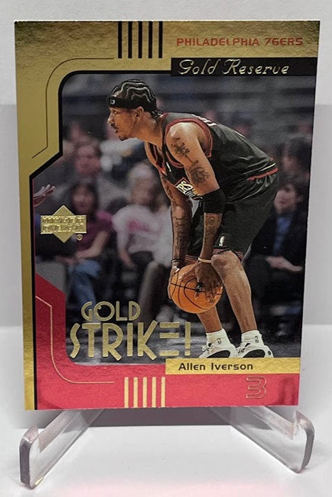 2000 Upper Deck Gold Reserve Gold Strike Allen Iverson 76ers