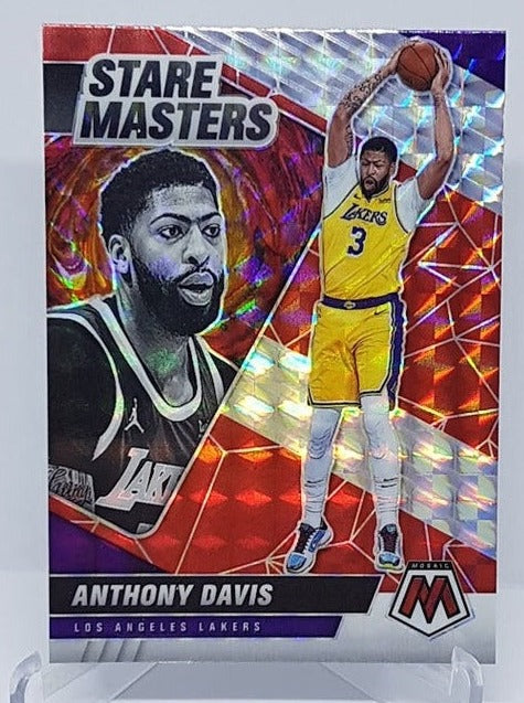 2020-21 Panini Mosaic Stare Masters Prizm Red Anthony Davis Lakers #13