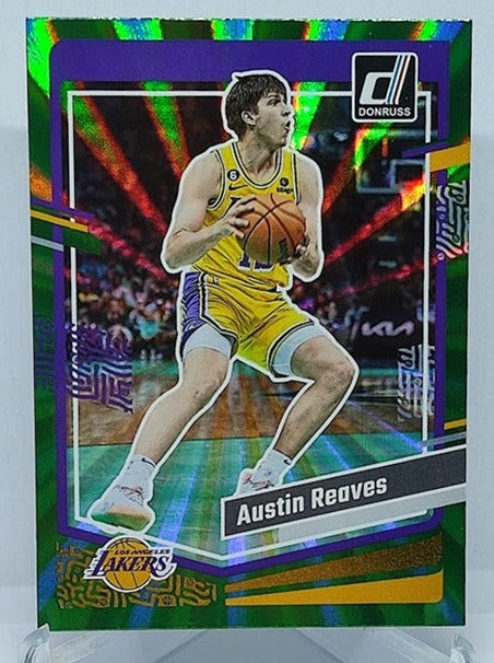 2023-24 Panini Donruss Green Laser Austin Reaves Lakers #18