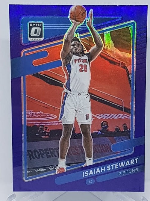 2021-22 Panini Donruss Optic Purple Isaiah Stewart Pistons #12