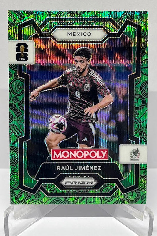 2026 Panini Monopoly Prizm FIFA World Cup Green Wave Raul Jimenez #58