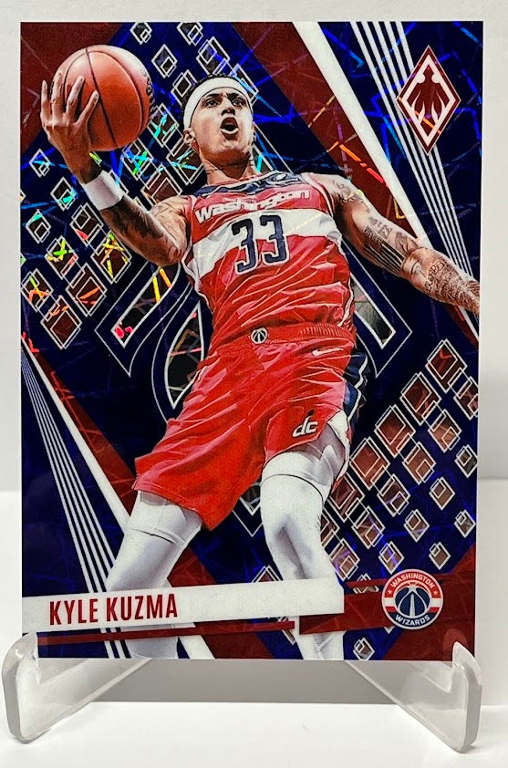 2023-24 Panini Phoenix Blue Lazer Kyle Kuzma Wizards 073/275 #128