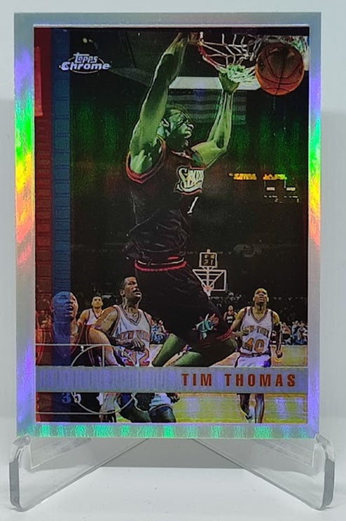 1998 Topps Chrome Refractor RC Tim Thomas 76ers #114