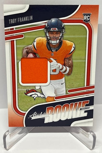 2024 Panini Absolute Rookie Materials RC Troy Franklin Broncos *3