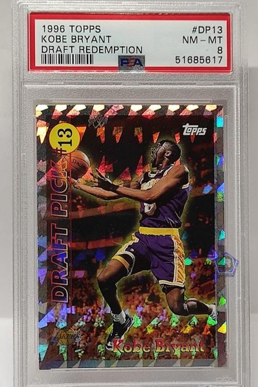 1996-97 Topps Draft Redemption Rookie Kobe Bryant Lakers #13 PSA 8 *2