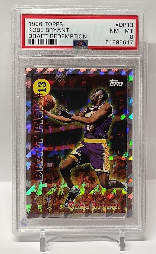 1996-97 Topps Draft Redemption Rookie Kobe Bryant Lakers #13 PSA 8 *2