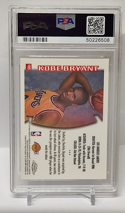 1996-97 Topps Chrome Youthquake RC Kobe Bryant Lakers #15 PSA 8 *2