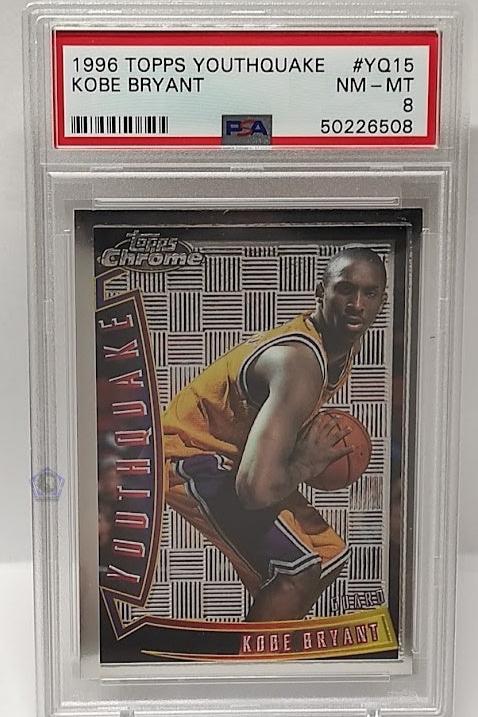 1996-97 Topps Chrome Youthquake RC Kobe Bryant Lakers #15 PSA 8 *2