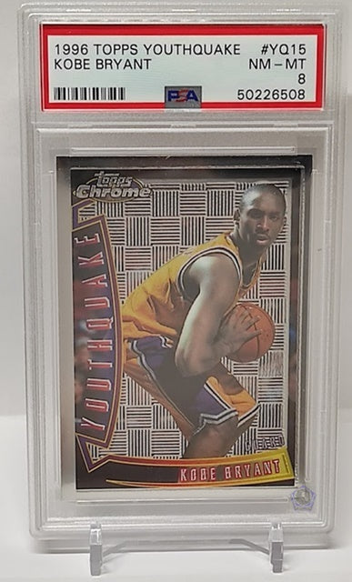 1996-97 Topps Chrome Youthquake RC Kobe Bryant Lakers #15 PSA 8 *2