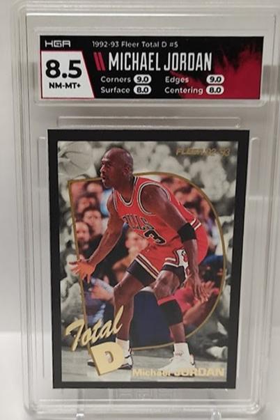 1992-93 Fleer Total D Michael Jordan Chicago Bulls #5 HGA 8.5 *2