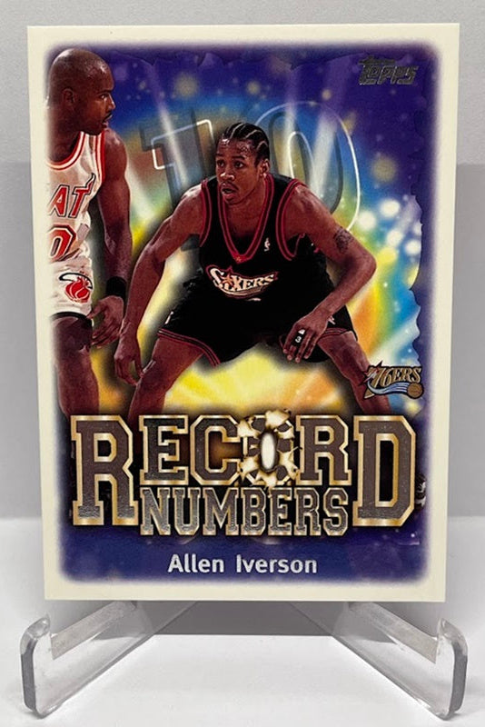 1999 Topps Record Numbers Allen Iverson Philadelphia 76ers #RN9