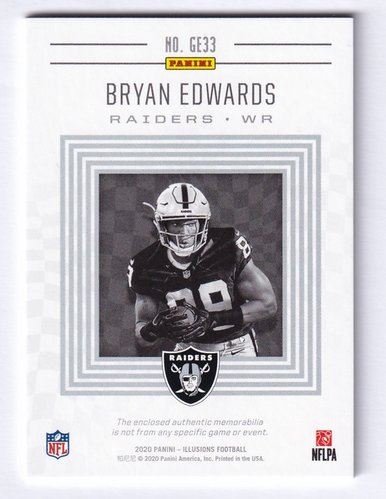 2020 Panini Illusions Great Expectations Bryan Edwards Raiders