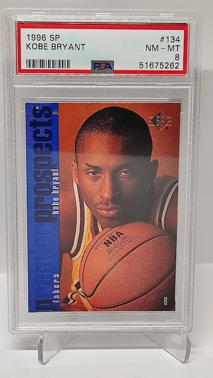 1996-97 Upper Deck SP Rookie Kobe Bryant Los Angeles Lakers PSA 8 *2