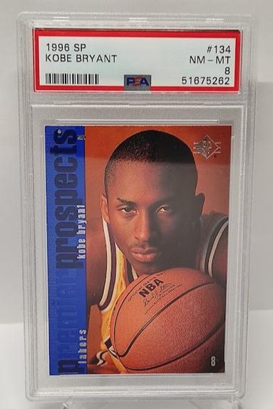 1996-97 Upper Deck SP Rookie Kobe Bryant Los Angeles Lakers PSA 8 *2