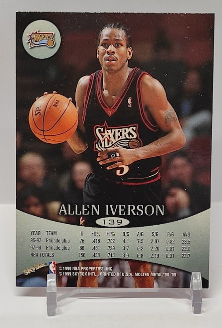 1999 Skybox Supernatural Allen Iverson 76ers #139