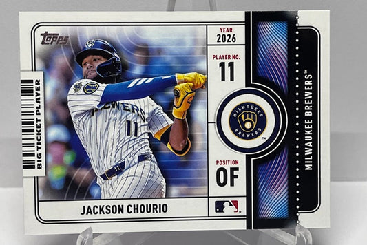 2026 Topps Series 1 Big Ticket Player Jackson Chourio Milwaukee #12