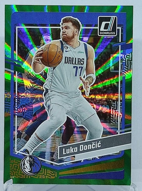 2023-24 Panini Donruss Green Laser Luka Doncic Mavericks #141