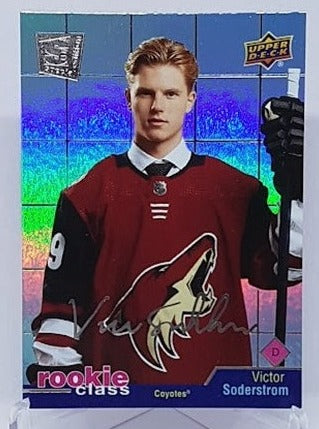 2020-21 Upper Deck Extended Series Rookie Class Victor Soderstrom Coyotes RC17