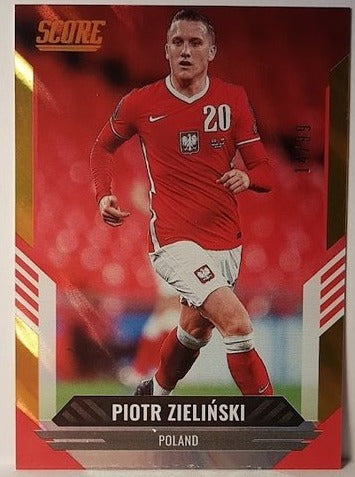 2021-22 Panini Score FIFA Orange Piotr Zielinski 14/99 #51