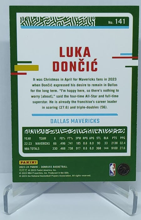 2023-24 Panini Donruss Green Laser Luka Doncic Mavericks #141