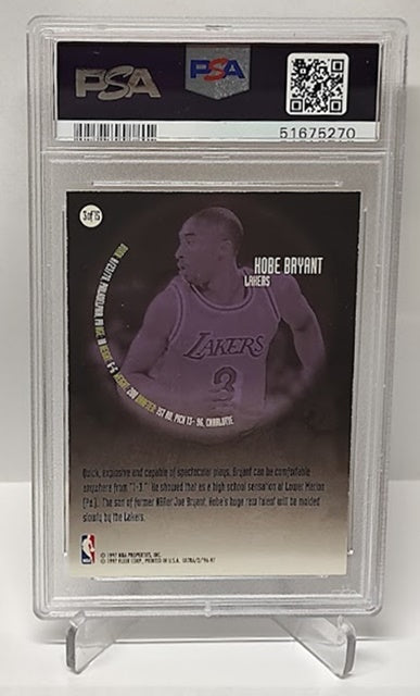 1996-97 Fleer Ultra All-Rookies Kobe Bryant Lakers #3 PSA 7 *2