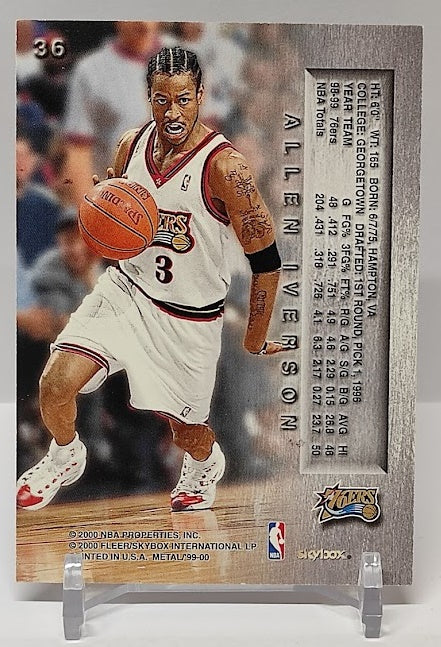 1999-00 Skybox Metal Universe Allen Iverson 76ers #36