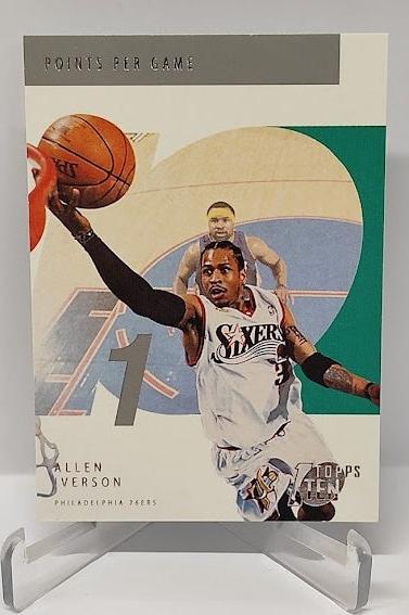 2002 Topps Ten Points Per Game Allen Iverson 76ers #1