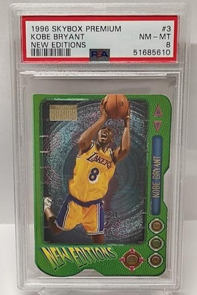 1996-97 Skybox Premium New Editions Die-Cut Kobe Bryant Lakers #3 PSA 8 *2