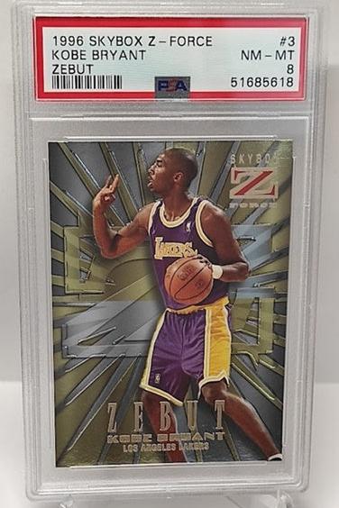 1996-97 Skybox Z-Force Zebut Kobe Bryant Lakers #3 PSA 8 *2