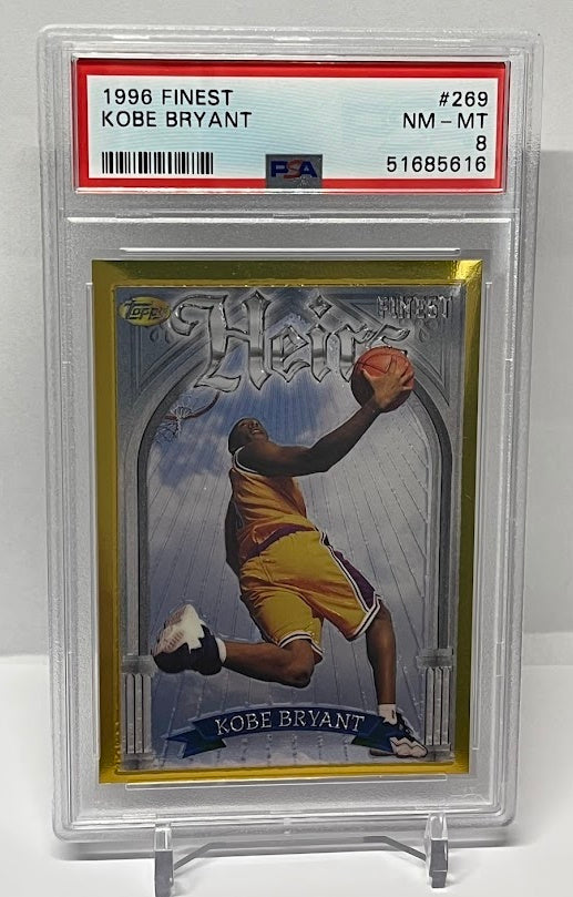 1996-97 Topps Finest Heirs RC Kobe Bryant Lakers #269 PSA 8 *2