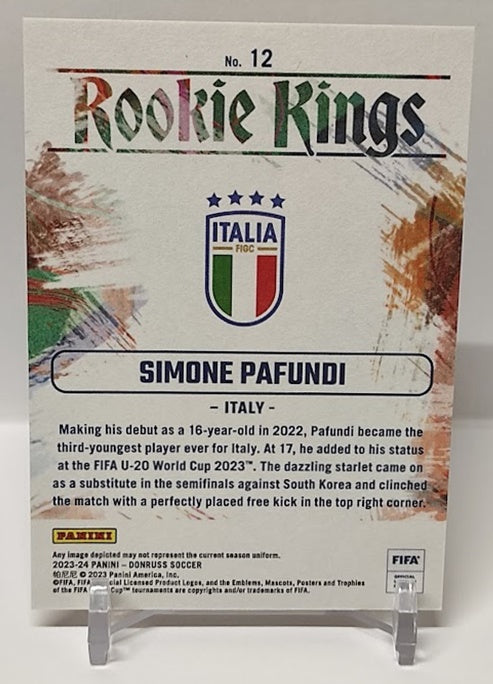 2023-24 Panini Donruss Rookie Kings RC Simone Pafundi Italy #12