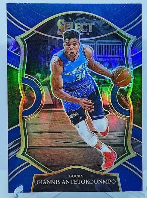 2020-21 Panini Select Silver Prizm Giannis Antetokounmpo Bucks #54