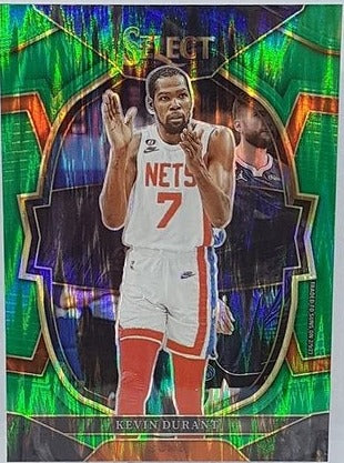 2022-23 Panini Select Green Shock Prizm Kevin Durant Suns #37