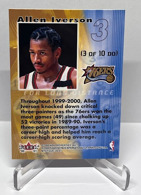 2000-01 Fleer Mystique Dial 1 Allen Iverson Philadelphia 76ers #3