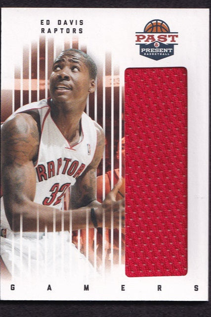 2012 Panini Past & Present Gamers Jerseys Ed Davis Raptors #12 *2