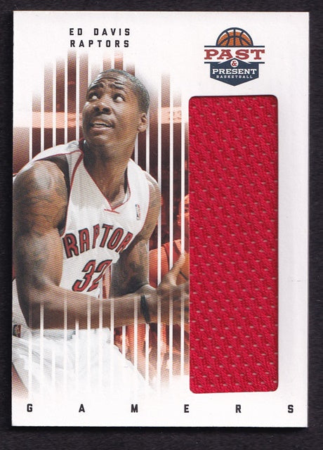 2012 Panini Past & Present Gamers Jerseys Ed Davis Raptors #12 *2