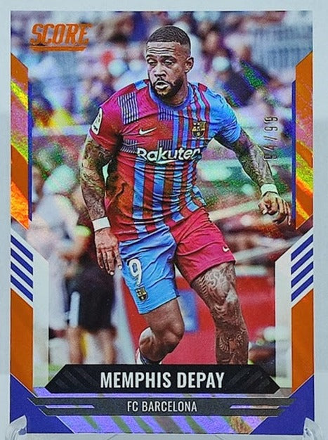 2021-22 Panini Score FIFA Lava Memphis Depay Barcelona 94/99 #136