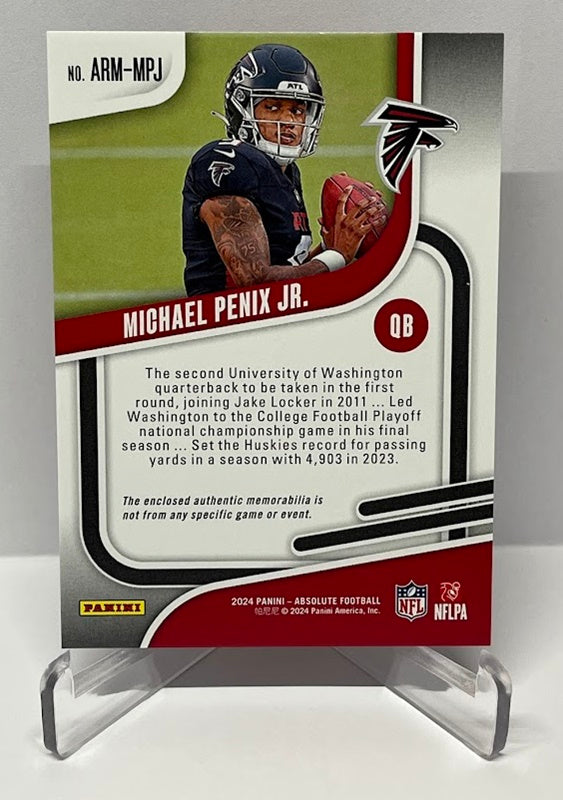 2024 Panini Absolute Rookie Materials RC Michael Penix Atlanta Falcons *3