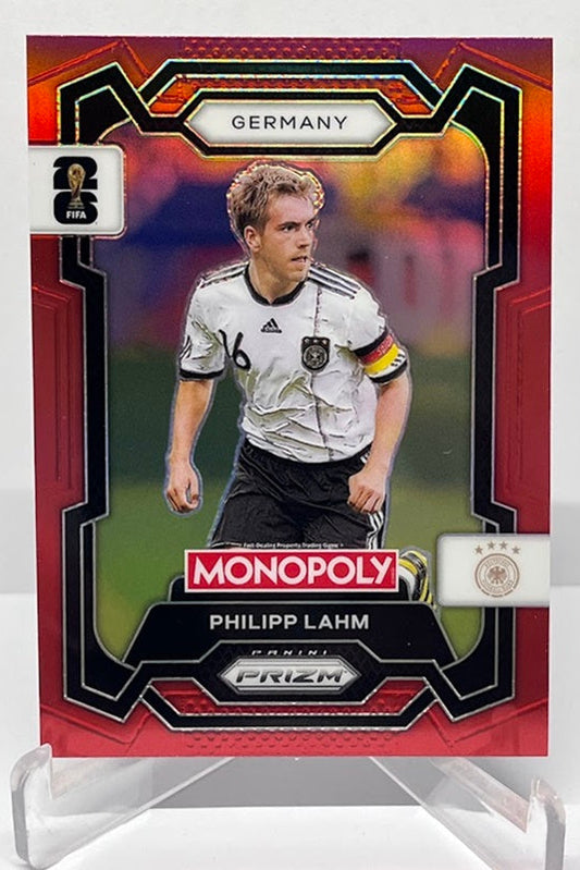 2026 Panini Monopoly Prizm FIFA World Cup Red Prizm Philipp Lahm #61