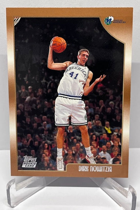 1998-99 Topps Rookie Card Dirk Nowitzki Dallas Mavericks #154