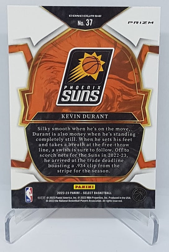 2022-23 Panini Select Green Shock Prizm Kevin Durant Suns #37