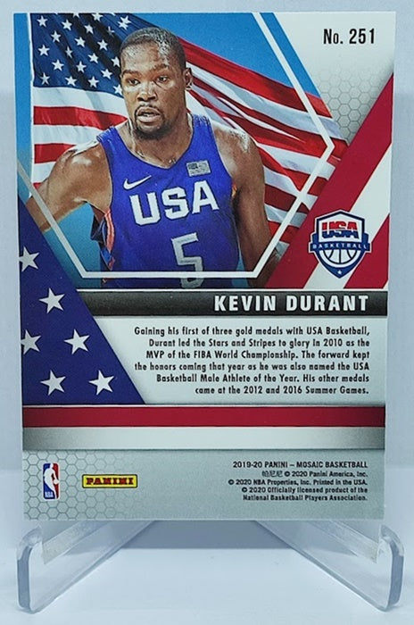 2019-20 Panini Mosaic Team USA Kevin Durant #251