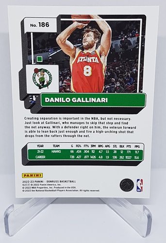 2022-23 Panini Donruss Danilo Gallinari Celtics 64/75 #186