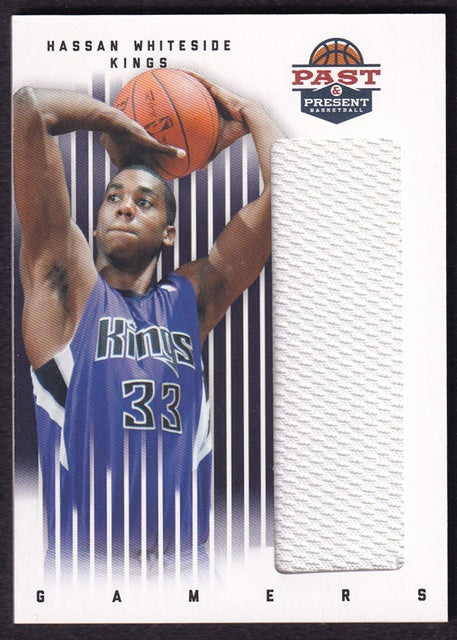 2012 Panini Past & Present Gamers Jerseys Hassan Whiteside Kings #36 *2