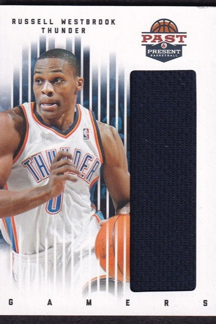 2012 Panini Past & Present Gamers Jerseys Russell Westbrook OKC #83 *2