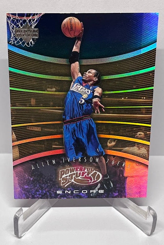 2001 Upper Deck Encore Powerful Stuff Allen Iverson 76ers #3