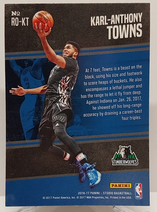 2016-17 Panini Studio Rising to the Occasion Karl-Anthony Towns Minnesota