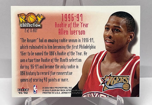 2001-02 Fleer Focus ROY Collection Allen Iverson 76ers #2